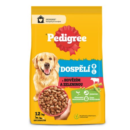 Pedigree granule M/L Adult hovězí se zeleninou 12 kg (POŠKOZENÝ OBAL)