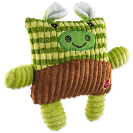 Hračka Dog Fantasy Cuties Čtvercová kráva, zelená 17,5cm