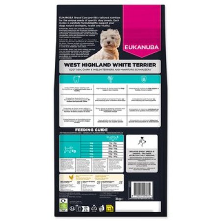 Krmivo Eukanuba Breed Care Adult chicken West Highland White Terrier 3 kg
