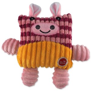 Hračka Dog Fantasy Cuties Čtvercová kráva, růžová 12,5cm