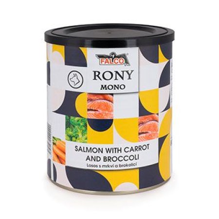 FALCO RONY DOG MONO losos s mrkví a brokolicí 800g