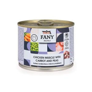 FALCO FANY CAT MONO kuřecí sval.s mrkví a hráškem 200g