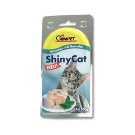 Gimpet kočka konz. ShinyCat kuře/krevety 2x70g