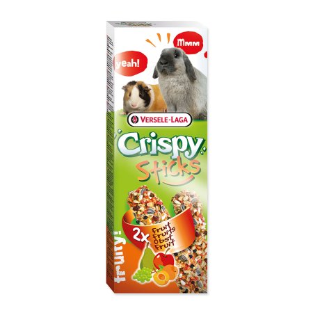 Tyčinky Crispy s ovocem pro králíky a morčata