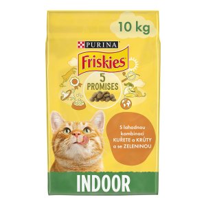 Friskies Indoor Cats s kuřetem a zeleninou 10 kg