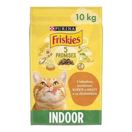 Friskies Indoor Cats s kuřetem a zeleninou 10 kg