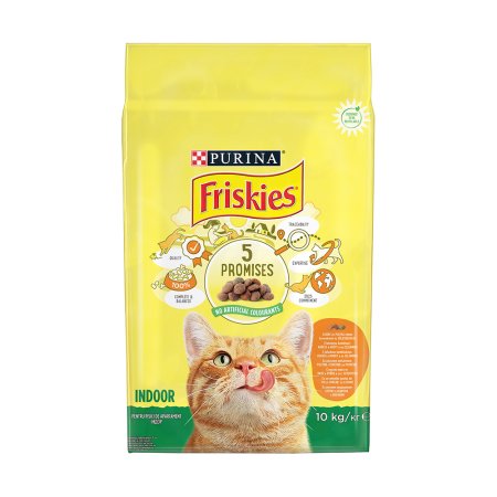 Friskies Indoor Cats s kuřetem a zeleninou 10 kg