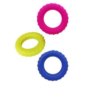 Hračka pes Pneumatika plovací Vanilková velká 15 cm SP