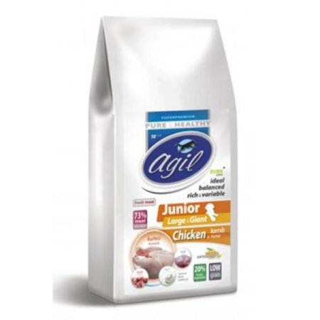 Agil Junior Large&Giant Low Grain Chicken Lamb 10kg