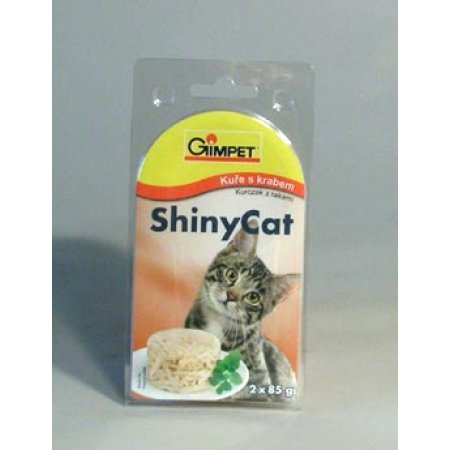 Gimpet kočka konz. ShinyCat kuře/krab 2x70g