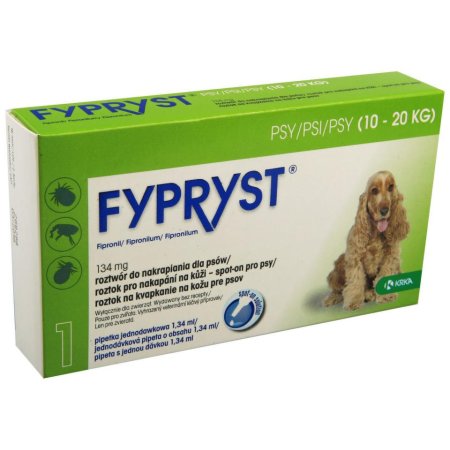 Fypryst Spot-on Dog M sol 1x1,34ml (10-20kg)