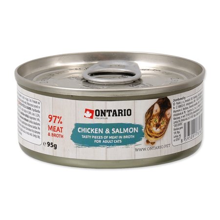 ONTARIO Chicken Pieces + Salmon 95g