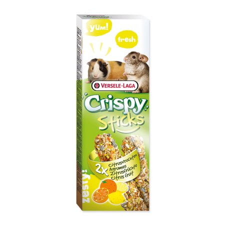 Tyčinky Crispy s ovocem pro morčata a činčily 110g