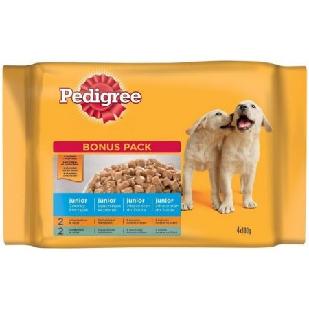 PEDIGREE kapsička Junior mixovaný výběr v želé 4pack 400 g