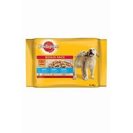 PEDIGREE kapsička Junior mixovaný výběr v želé 4pack 400 g