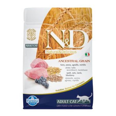 N&D Low Grain CAT Adult Lamb & Blueberry 300g