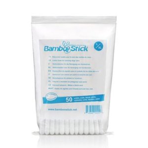 Tyčinky vatové BambooStick L/XL pro čišt. uší psů 50ks