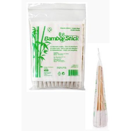 Tyčinky vatové BambooStick L/XL pro čišt. uší psů 50ks