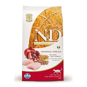 N&D Low Grain CAT Adult Chicken & Pomegranate 1,5kg