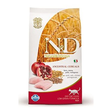 N&D Low Grain CAT Adult Chicken & Pomegranate 300g