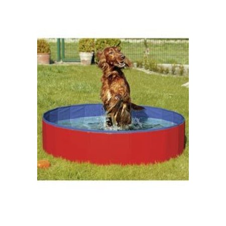 Skládací bazén pro psy modro/červený 120x30cm