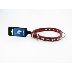 PROFIZOO Obojek BELLA zdobený kostičkami (16mm x 40cm) červená