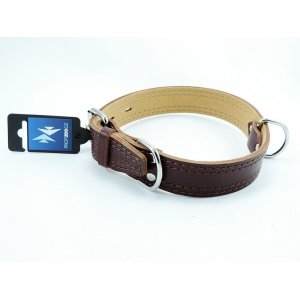 PROFIZOO Obojek HERRY obšitý (35mm x 60cm) hnědá