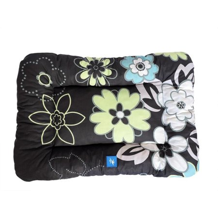 PROFIZOO Polštář 4R č.1 50cm černá kytka (bav)