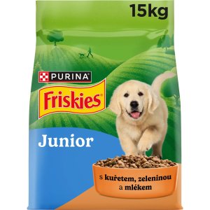 Friskies Junior s kuřetem, mlékem a zeleninou 15 kg