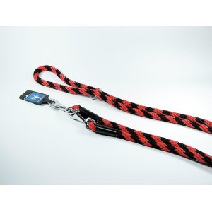 PROFIZOO Vodítko přepínací lano SPIRÁLA (14mm x 240cm) černo-červená