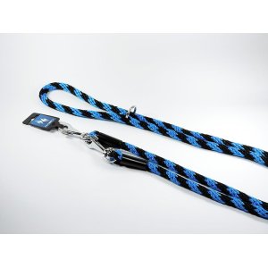 PROFIZOO Vodítko přepínací lano SPIRÁLA (14mm x 240cm) černo-modrá