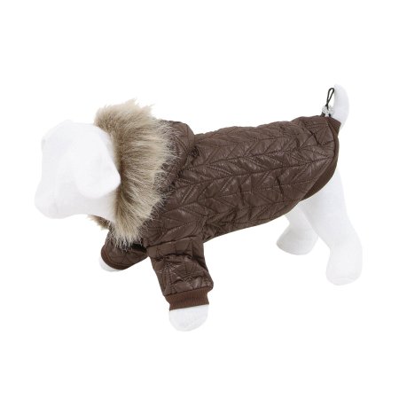 PROFIZOO Bunda prošívaná hnědá - XS