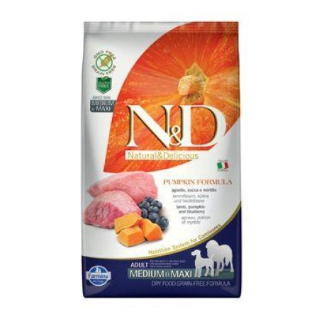 N&D Pumpkin DOG Adult M/L Lamb & Blueberry 2,5kg