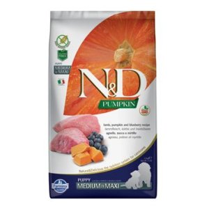 N&D Pumpkin DOG Puppy M/L Lamb & Blueberry 12kg
