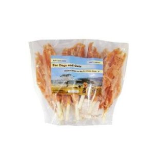 Pochoutka Kuřecí filety na tyčce z buvolí kůže 500g