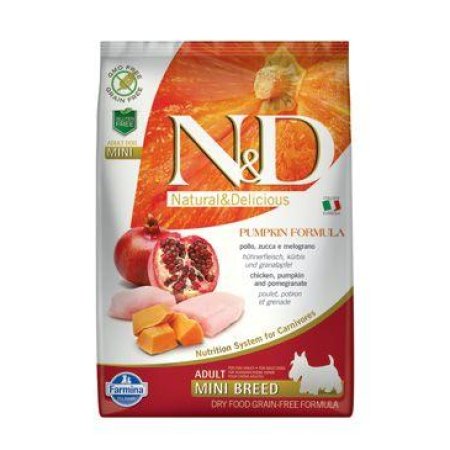 N&D Pumpkin DOG Adult Mini Chicken&Pomegranate 7kg