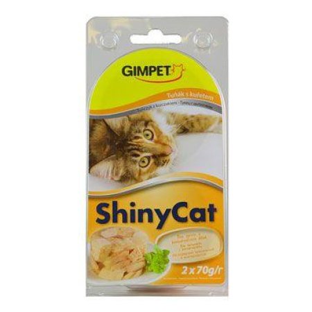 Gimpet kočka konz. ShinyCat tuňak/kuře 2x70g