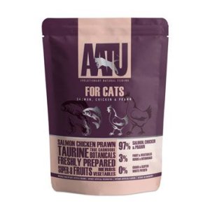 AATU Cat Salmon n Chicken n Prawn kapsička 85g