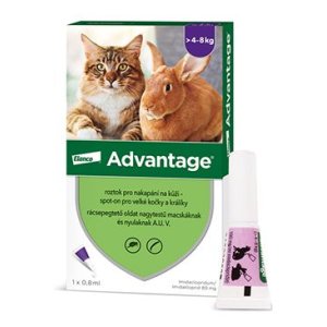 Advantage pro velké kočky a králíky 80mg 1x0,8ml