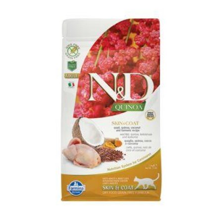 N&D Quinoa CAT Skin&Coat Quail & Coconut 1,5kg