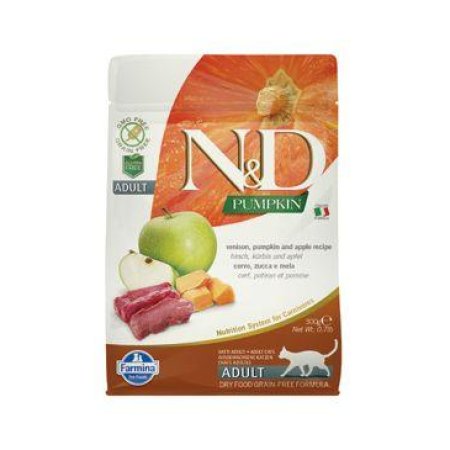 ND GF Pumpkin CAT Venison & Apple 300g