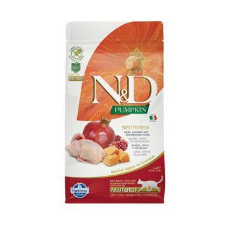 N&D Pumpkin CAT NEUTERED Quail & Pomegranate 1,5kg