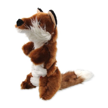 Hračka DOG FANTASY Skinneeez Plush pískací liška 45 cm