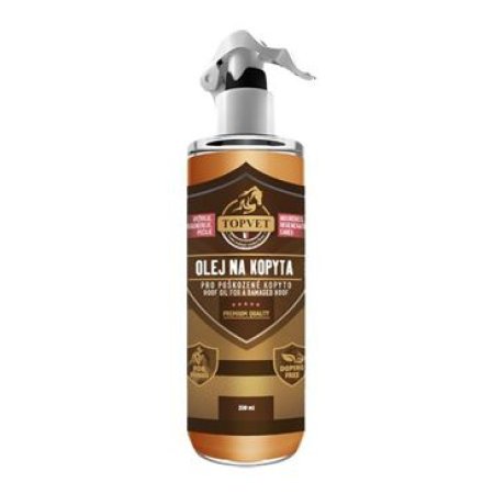 Topvet Olej na kopyta - pro poškozené kopyto 250ml