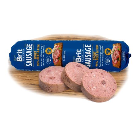 Brit Sausage Beef & Fish-Sport formula 800g