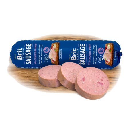 Brit Sausage Chicken & Rabbit 800g