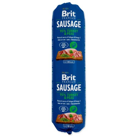 Brit Sausage Turkey & Pea 800g