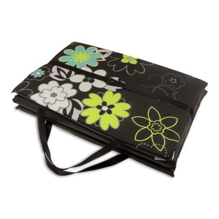 PROFIZOO Skládací Plážové Molitanové Lehátko 172cm černá kytka (bav)