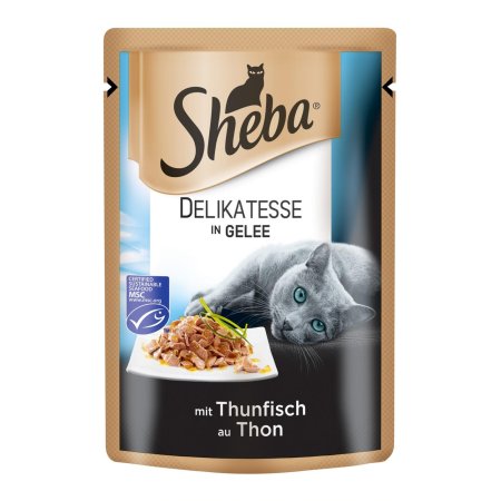 SHEBA kapsička Delikatesse s tuňákem v želé 85 g