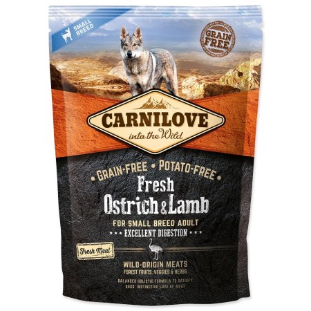 Carnilove Dog Fresh Ostrich & Lamb for Small Breed 1,5kg